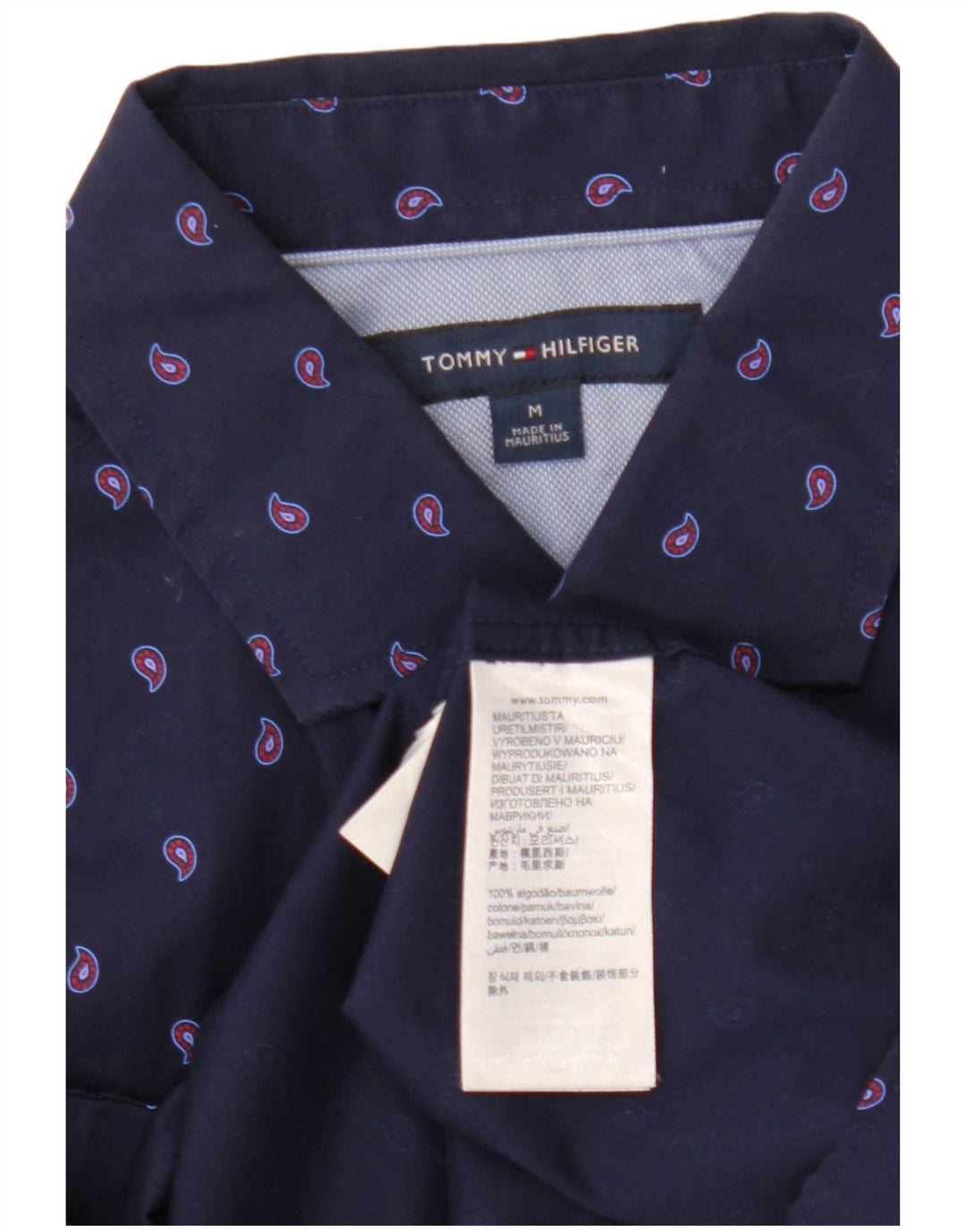 Tommy Hilfiger Chemise Homme Bleu Marine Moyen Paisley Coton