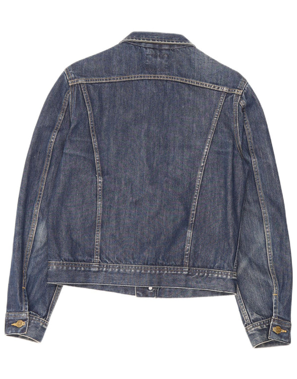 Lee Veste en jean pour femme UK 14 Large Bleu Coton