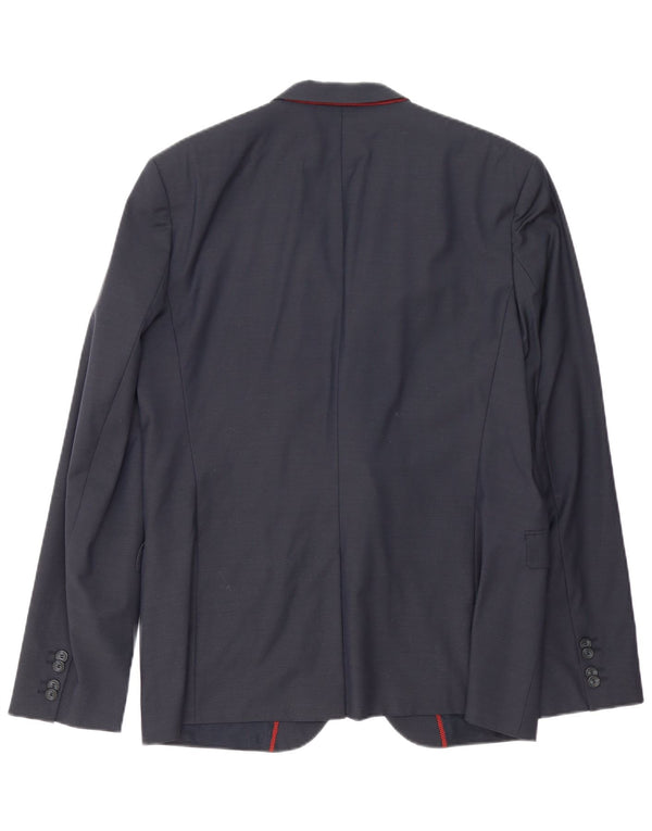 Hugo Boss Veste blazer à 2 boutons pour homme UK 54 2XL Bleu marine Laine