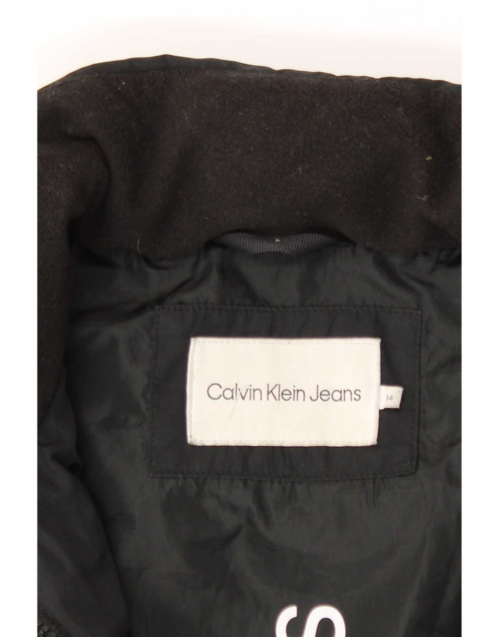 Calvin Klein Jeans Manteau Rembourré Fille 13-14 ans Noir Polyester