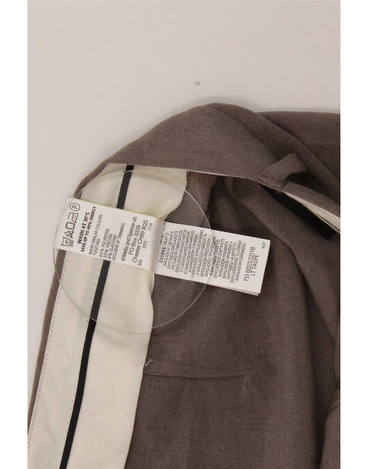 Marks & Spencer Pantalon de costume bootcut pour femme UK 10 Small W30 L27 Gris