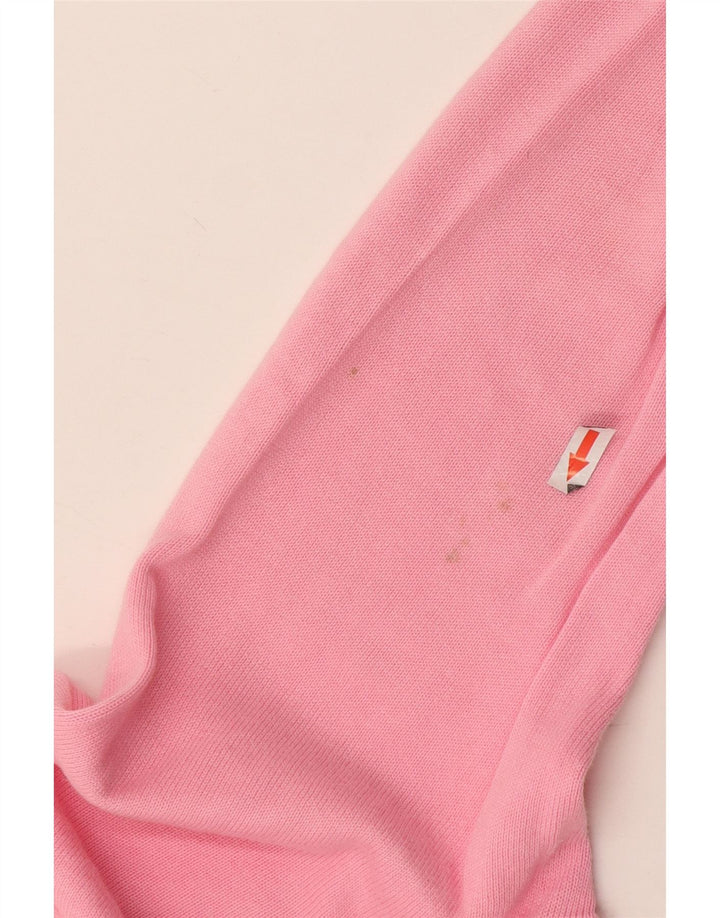 Tommy Hilfiger Pull Col V Homme Rose Moyen Coton