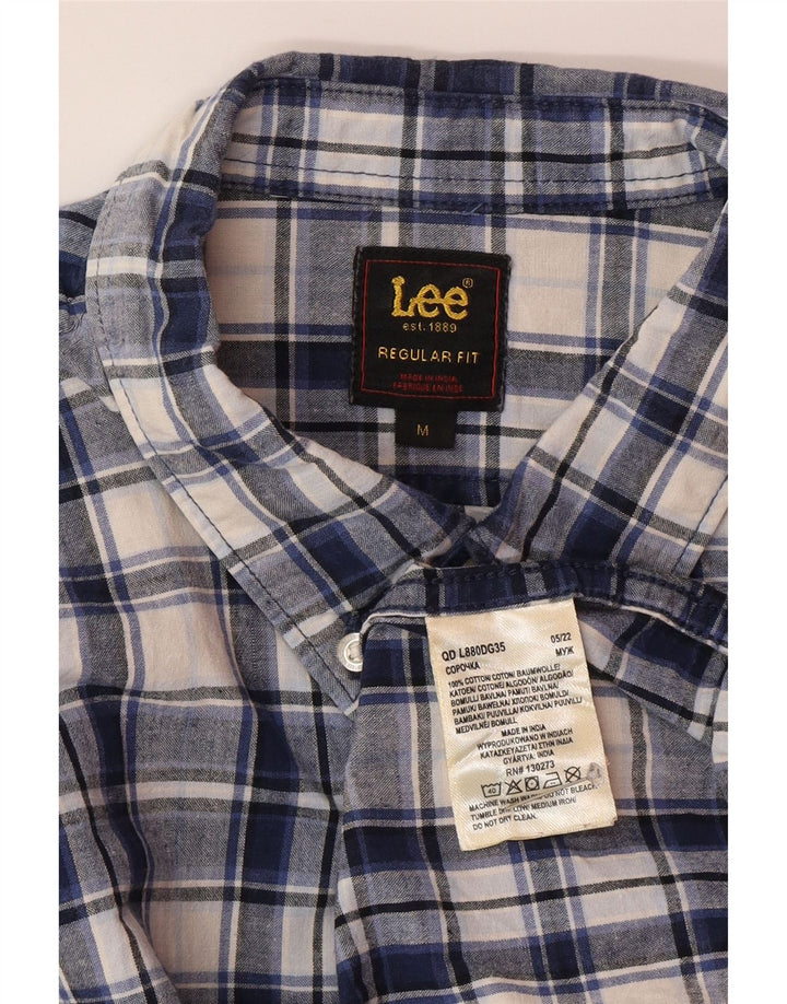 Lee Chemise Regular Fit Homme Bleu Moyen Carreaux Coton