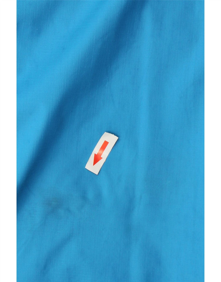 Adidas Veste de pluie à capuche pour homme UK 40 Large Bleu Nylon