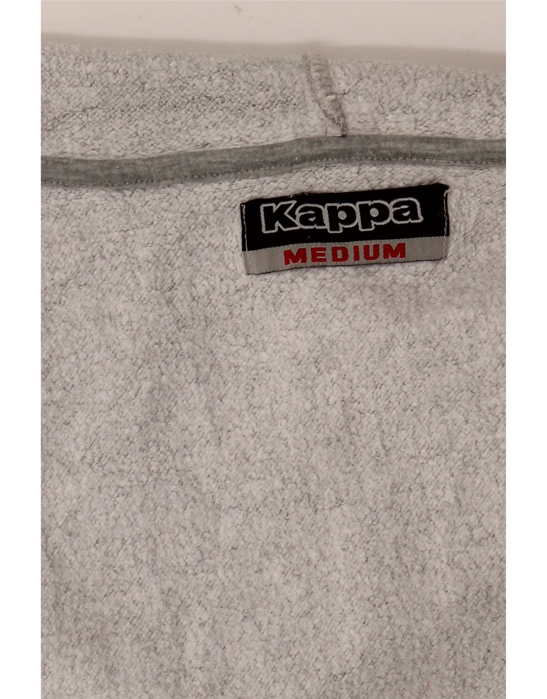 Kappa Pull à capuche zippé graphique pour femme UK 14 Gris moyen moucheté