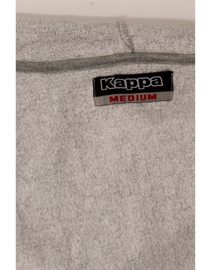 Kappa Pull à capuche zippé graphique pour femme UK 14 Gris moyen moucheté