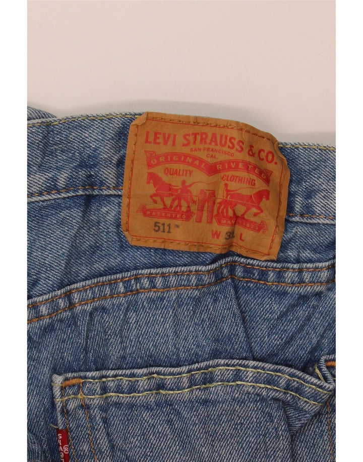 Levi's Short en Jean 511 W31 Homme Bleu Moyen Coton