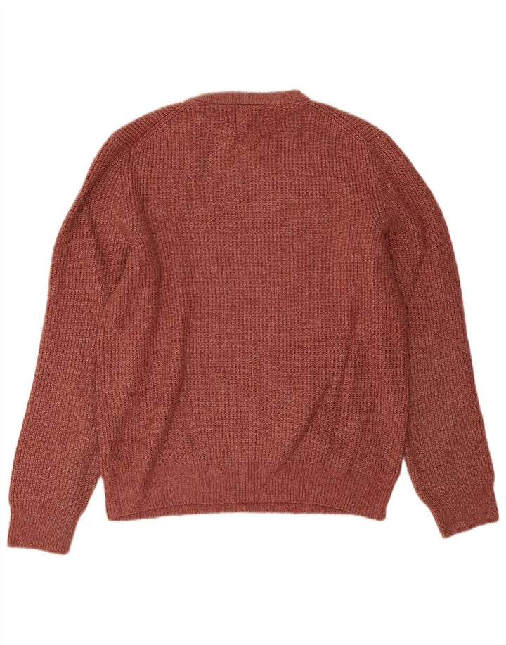 Marks & Spencer Pull Col Ras du Cou Homme Petit Bordeaux Polyamide