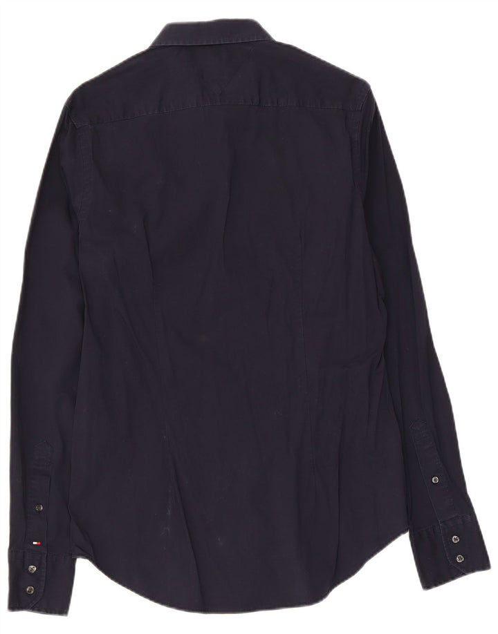 Tommy Hilfiger Chemise Stretch Homme Bleu Marine Moyen Coton