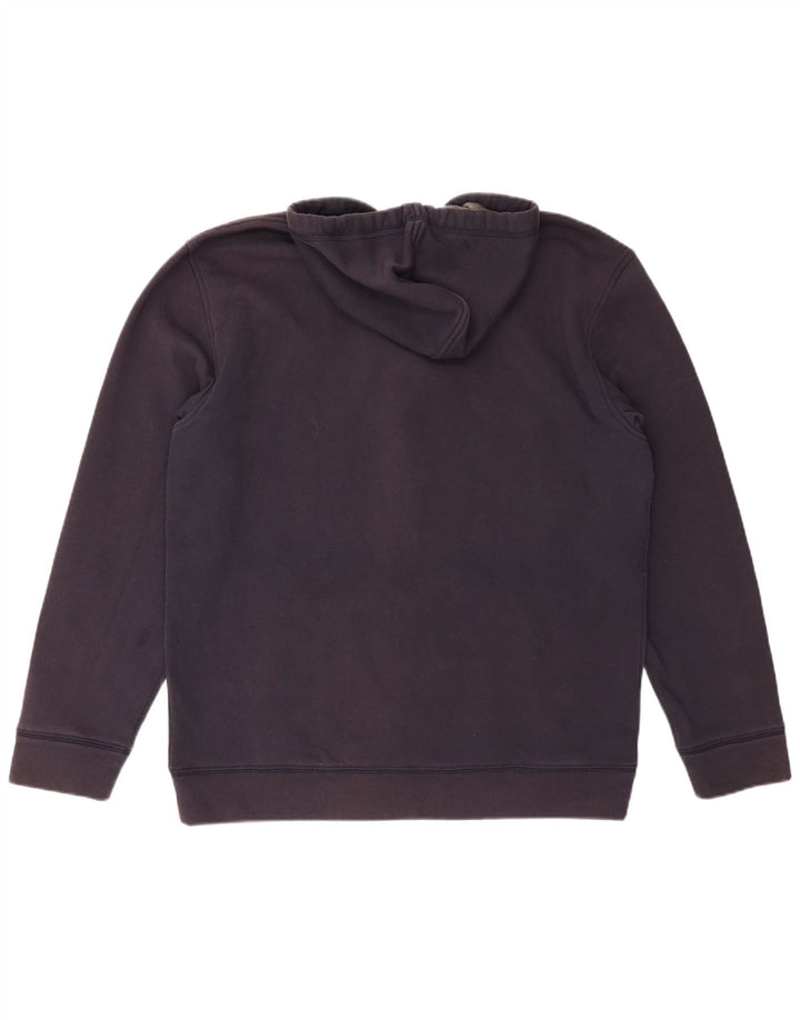 TOMMY HILFIGER Pull à capuche zippé pour homme 2XL Bleu marine Coton