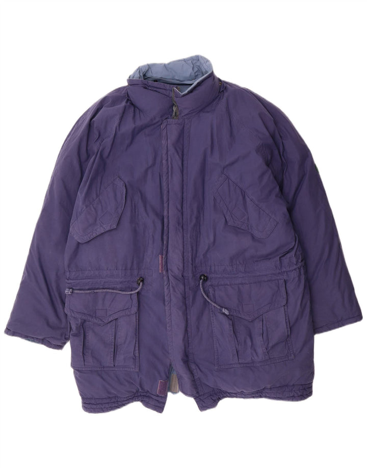 DIADORA Veste matelassée réversible coupe ample pour homme UK 38 Bleu Moyen Coton