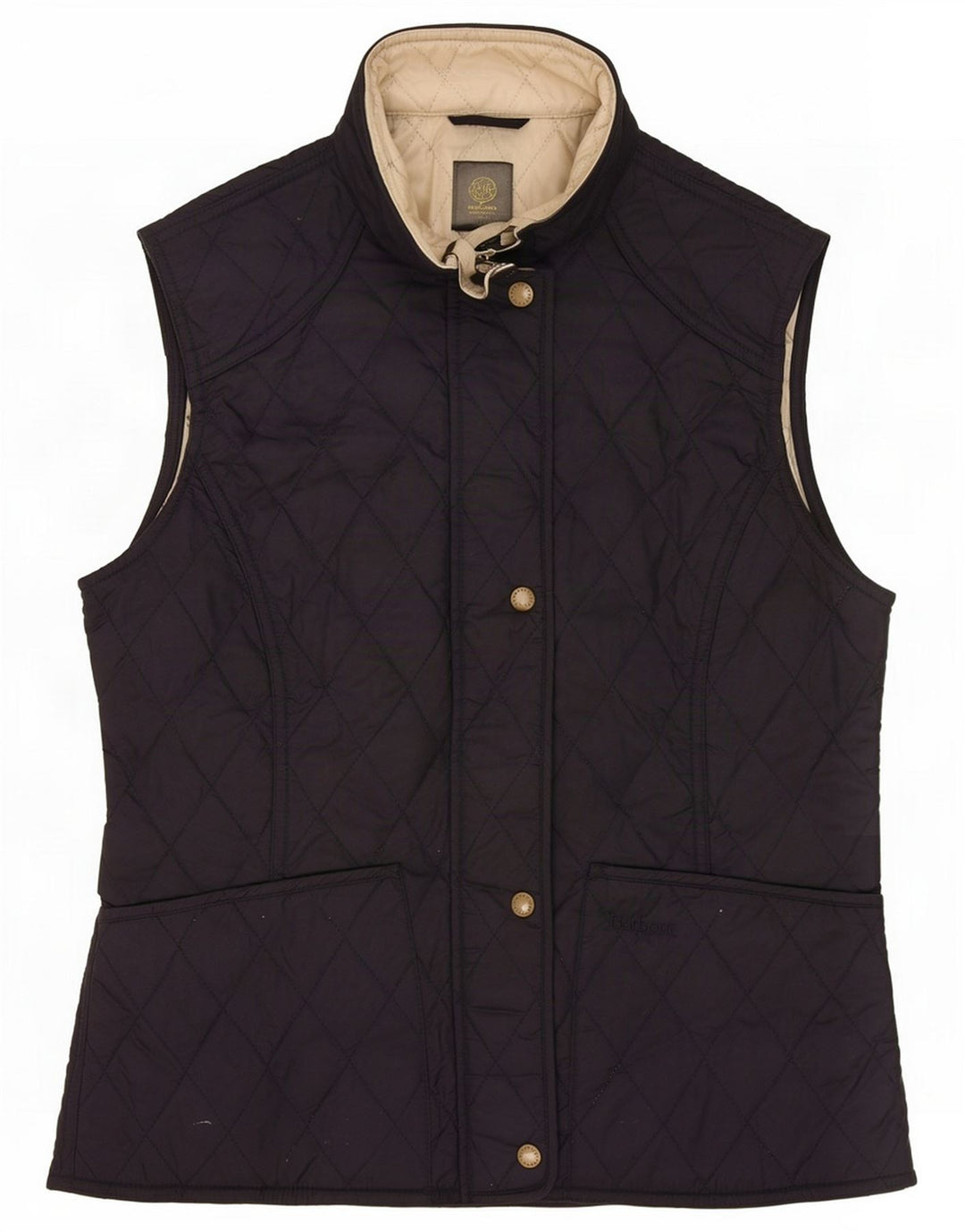 Barbour Gilet matelassé pour femme UK 12 Medium Navy Blue Polyamide