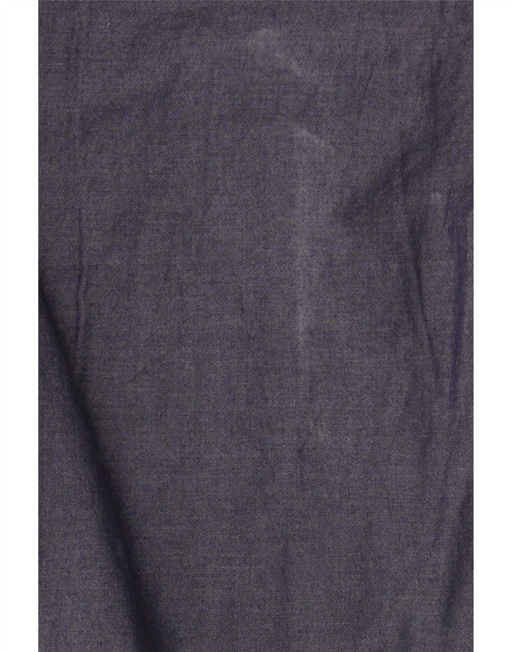 Marella Chemise pull courte à manches 3/4 pour femme UK 10 Petit Bleu marine