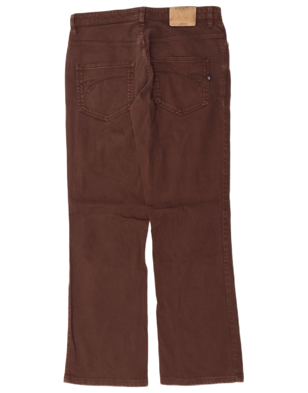 GANT Pantalon décontracté Bootcut Femme W28 L29 Marron Coton