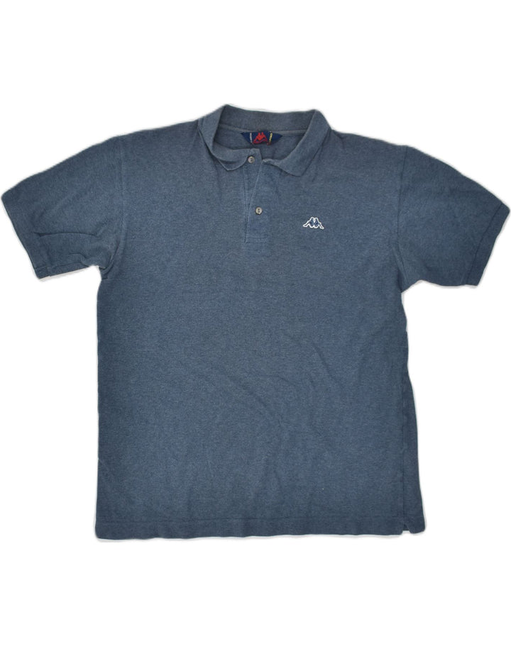 KAPPA Mens Polo Shirt Medium Navy Blue Cotton | Vintage Kappa | Thrift | Second-Hand Kappa | Used Clothing | Messina Hembry 