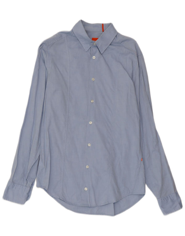 Hugo Boss Chemise Homme Petit Bleu Coton