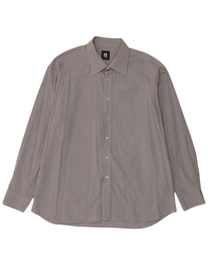 Roccobarocco Chemise Homme Taille 46 18 1/2 2XL Gris