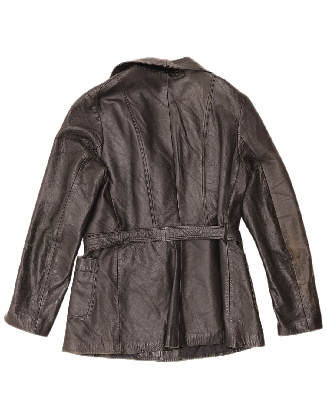 Veste en cuir femme vintage IT 50 XL Cuir noir