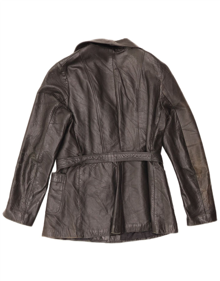 Veste en cuir femme vintage IT 50 XL Cuir noir