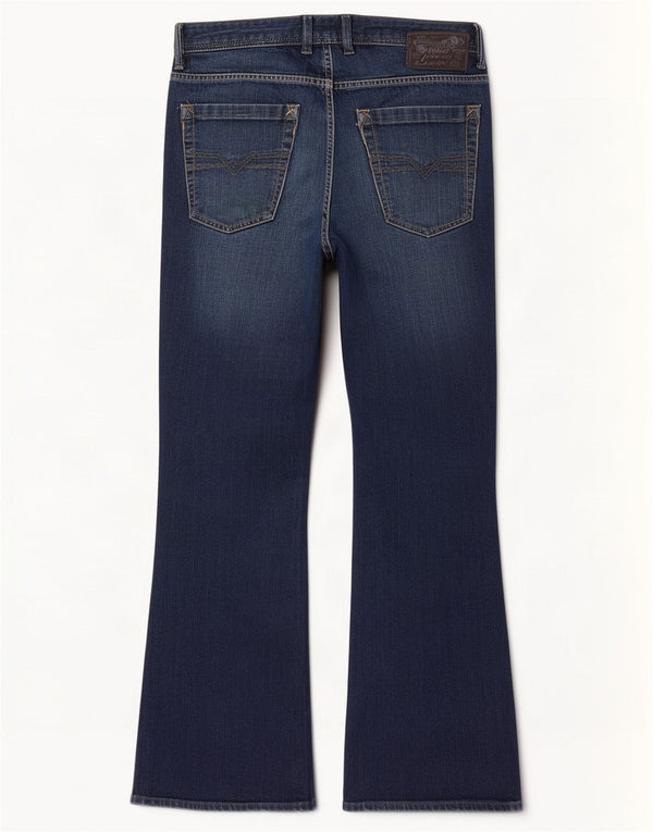 Diesel Jean Bootcut Zhav Homme W32 L32 Bleu Marine Coton