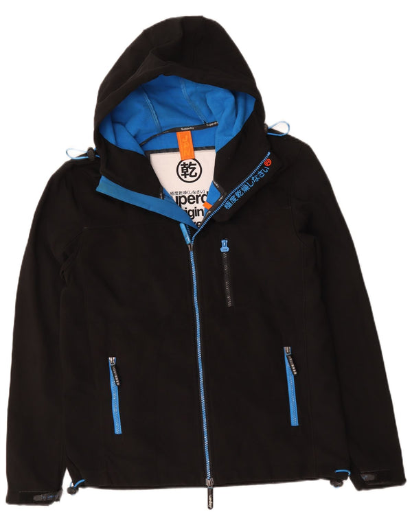 Superdry Veste coupe-vent à capuche Windtrekker pour homme UK 40 Large Noir