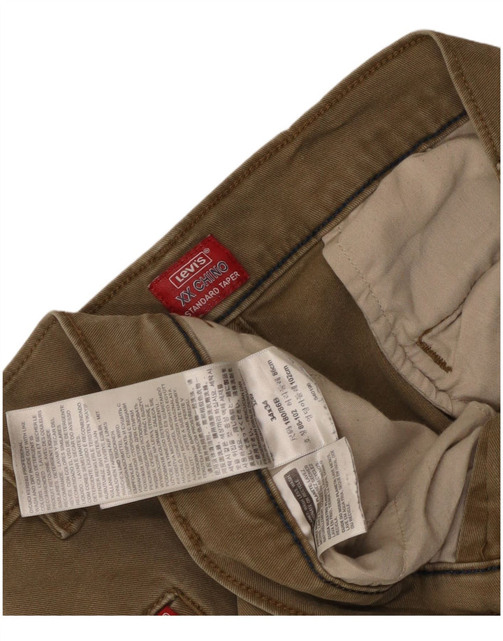 LEVI'S Pantalon Chino Fuselé Standard Homme W34 L31 Coton Beige