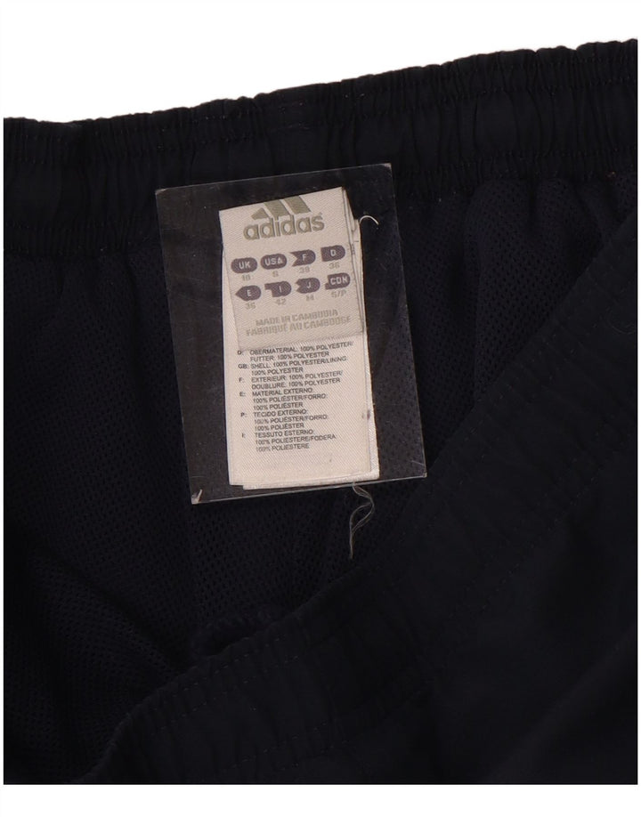 Adidas Pantalon de survêtement Capri pour femme UK 10 Small Bleu marine Polyester