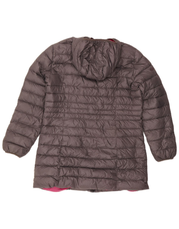 Kangaroos Veste matelassée à capuche pour femme UK 18 XL Gris Polyamide