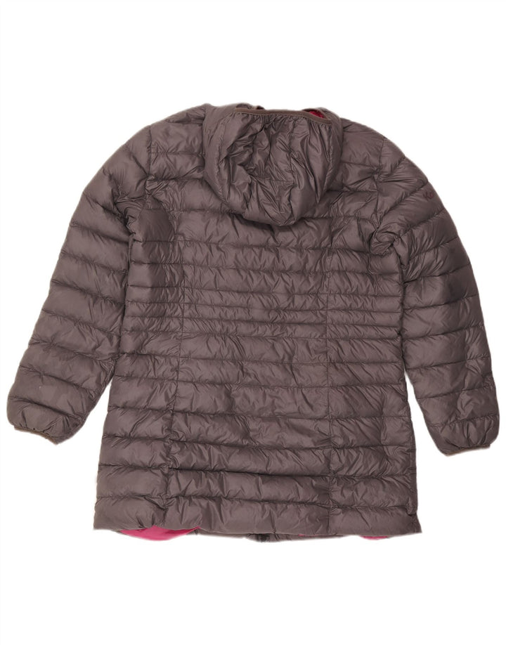 Kangaroos Veste matelassée à capuche pour femme UK 18 XL Gris Polyamide