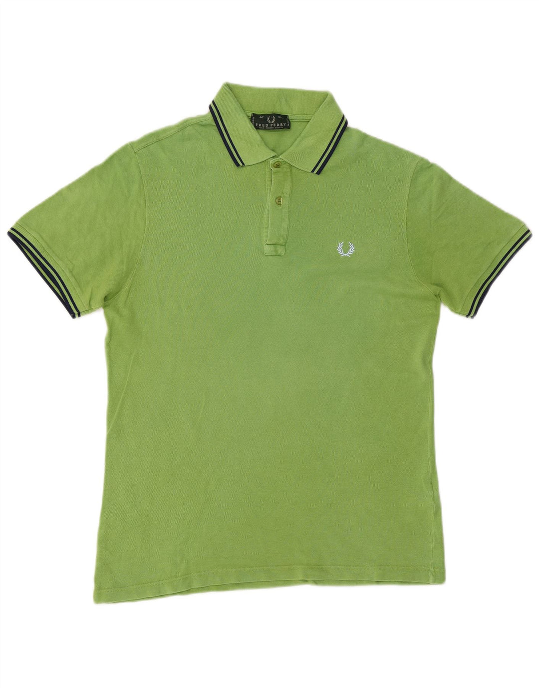 Fred Perry Polo Homme Vert Moyen Coton
