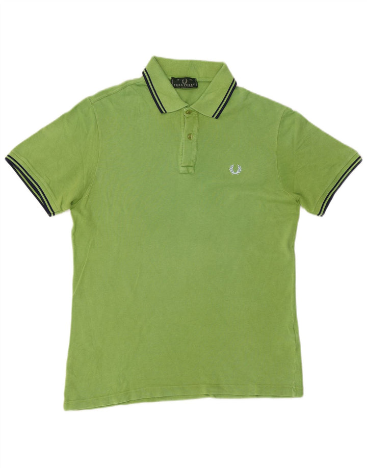 Fred Perry Polo Homme Vert Moyen Coton