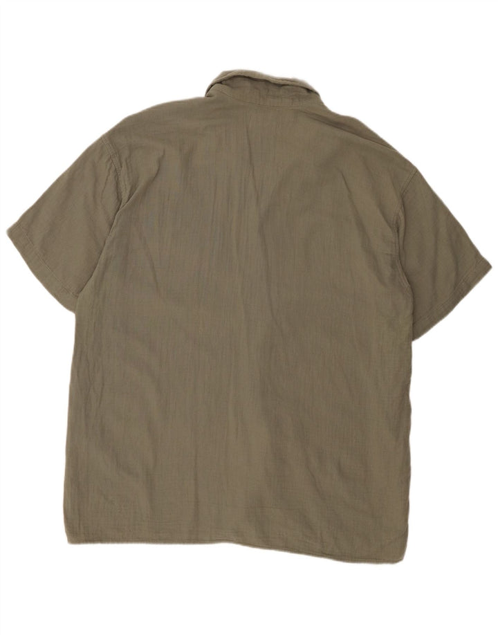 JACK & JONES Chemise à Manches Courtes Homme Large Kaki Coton