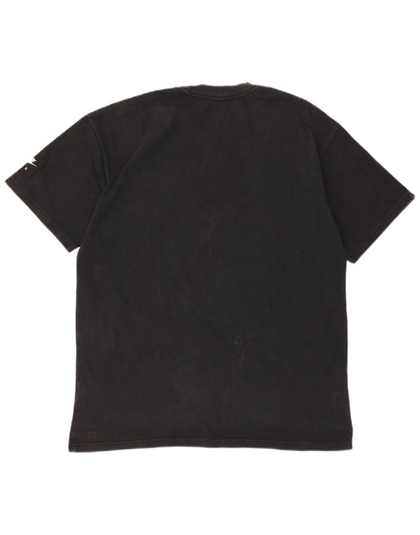 Nike T-shirt graphique pour homme en coton noir moyen