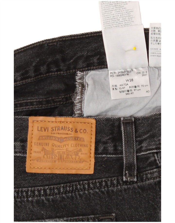 Levi's Mini-jupe en jean vieilli W28 femme noir moyen coton