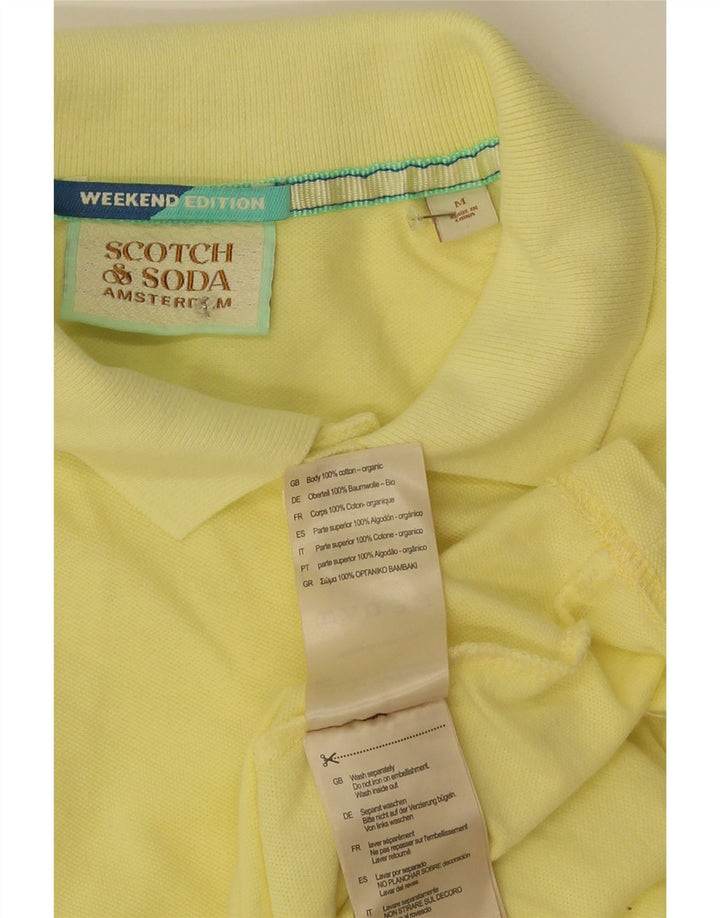 Scotch & Soda Polo Homme Jaune Moyen Coton