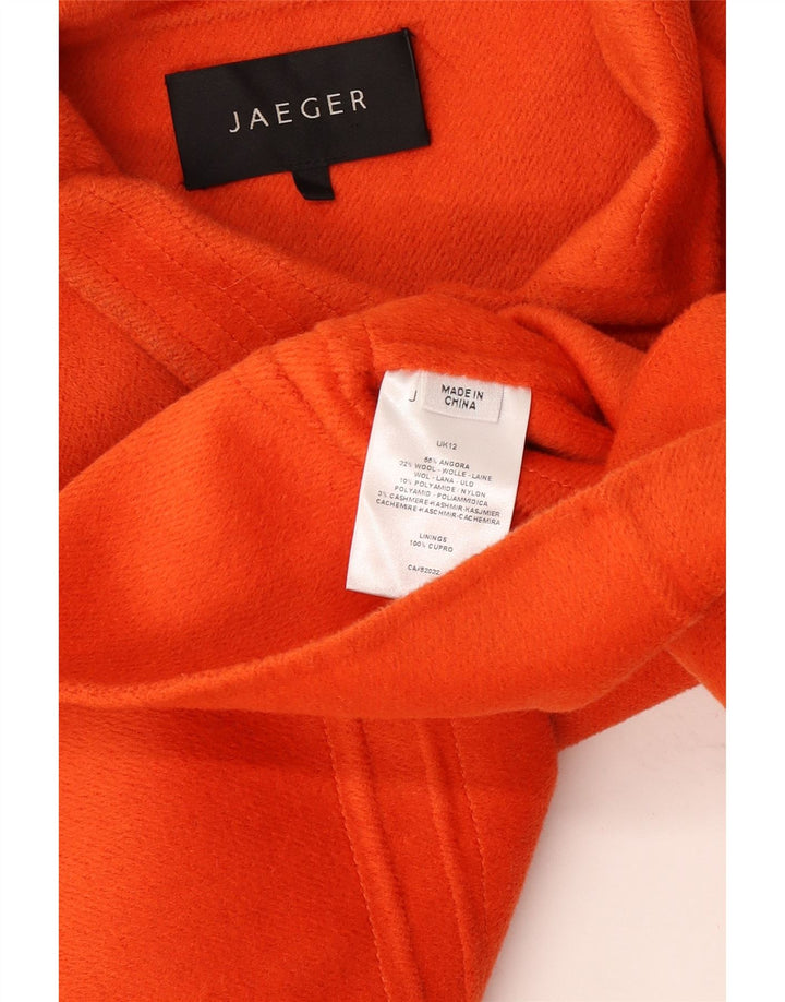Jaeger Veste Boléro à 3 Boutons pour Femme UK 12 Angora Orange Moyen