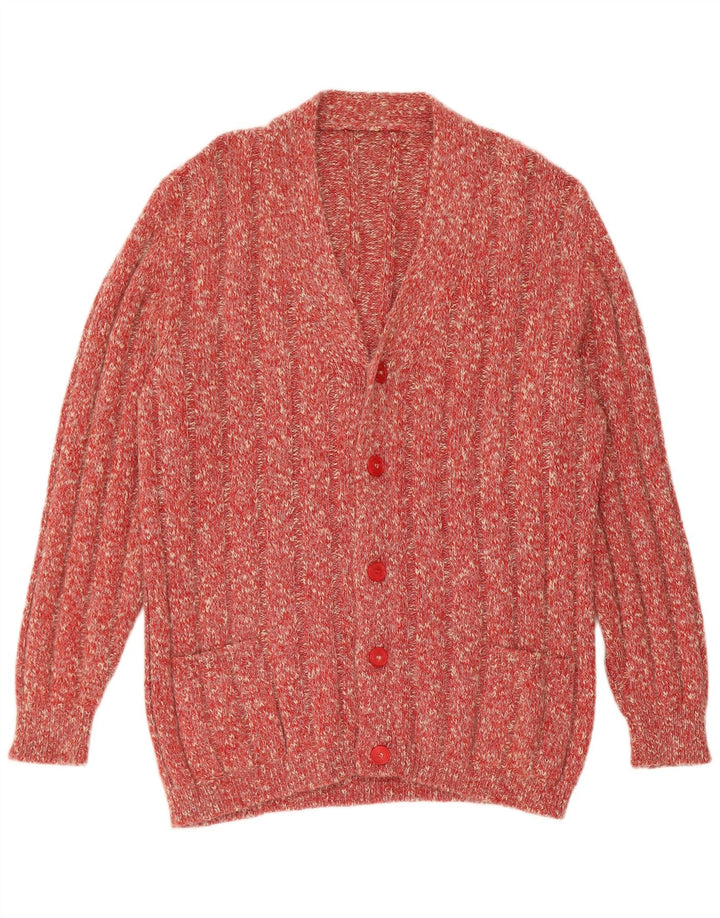 vintage Mens Cardigan Sweater Grand Rouge Moucheté