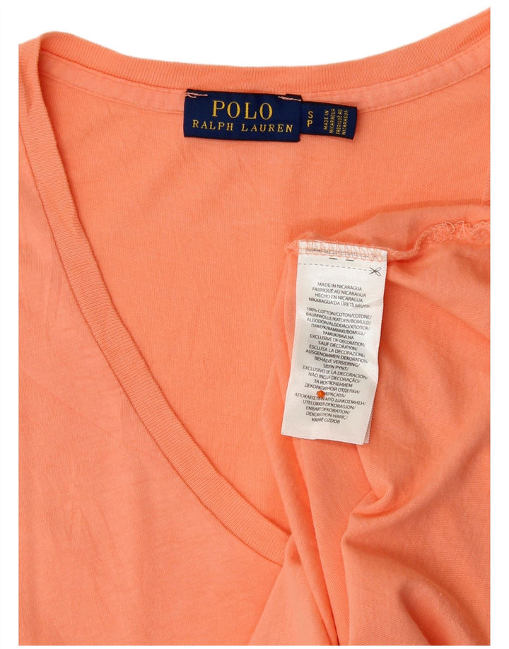 Polo Ralph Lauren T-Shirt Femme Haut Petit Coton Orange