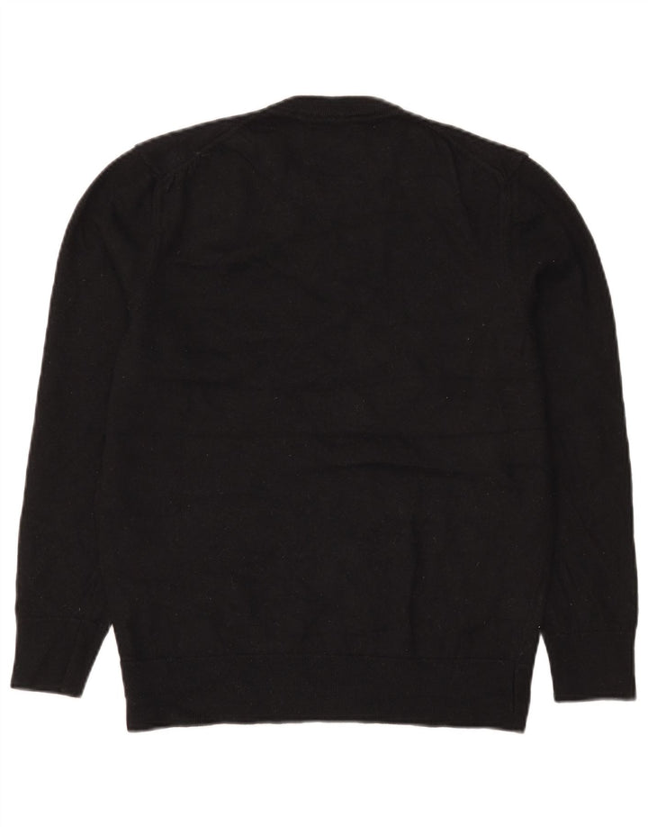 Zara Pull à col rond en laine noir moyen pour homme