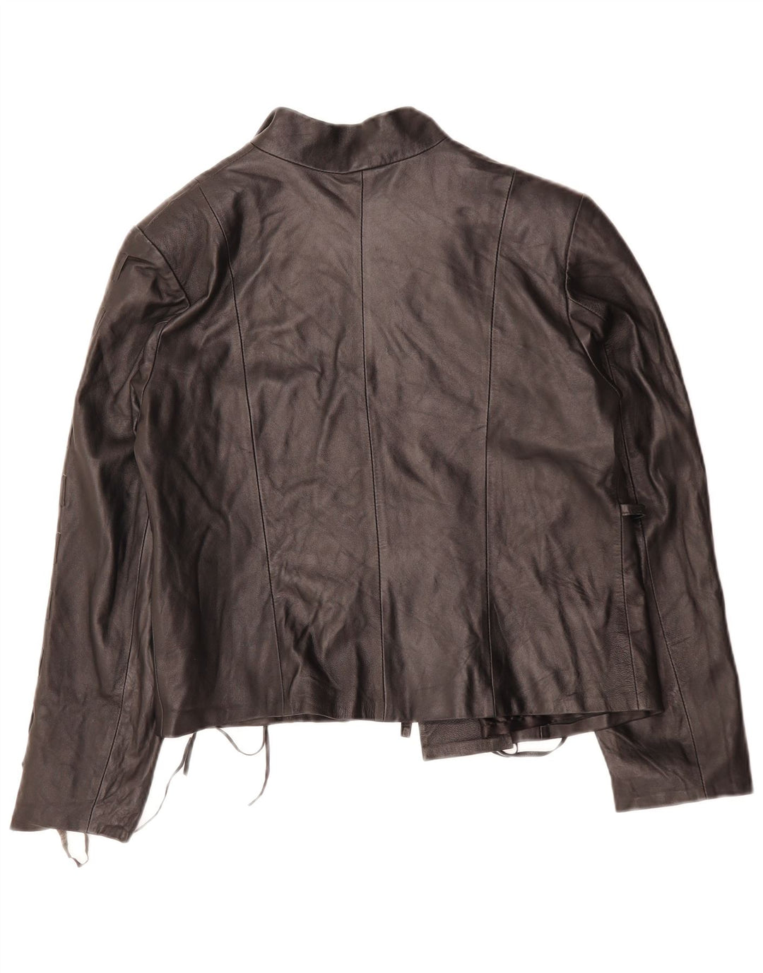 Veste en cuir femme VINTAGE IT 44 noir moyen