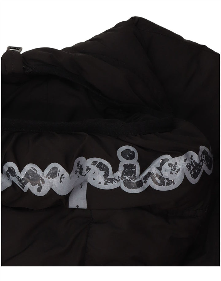 CHAMPION Veste matelassée à capuche graphique pour garçon 15-16 ans 2XL Noir