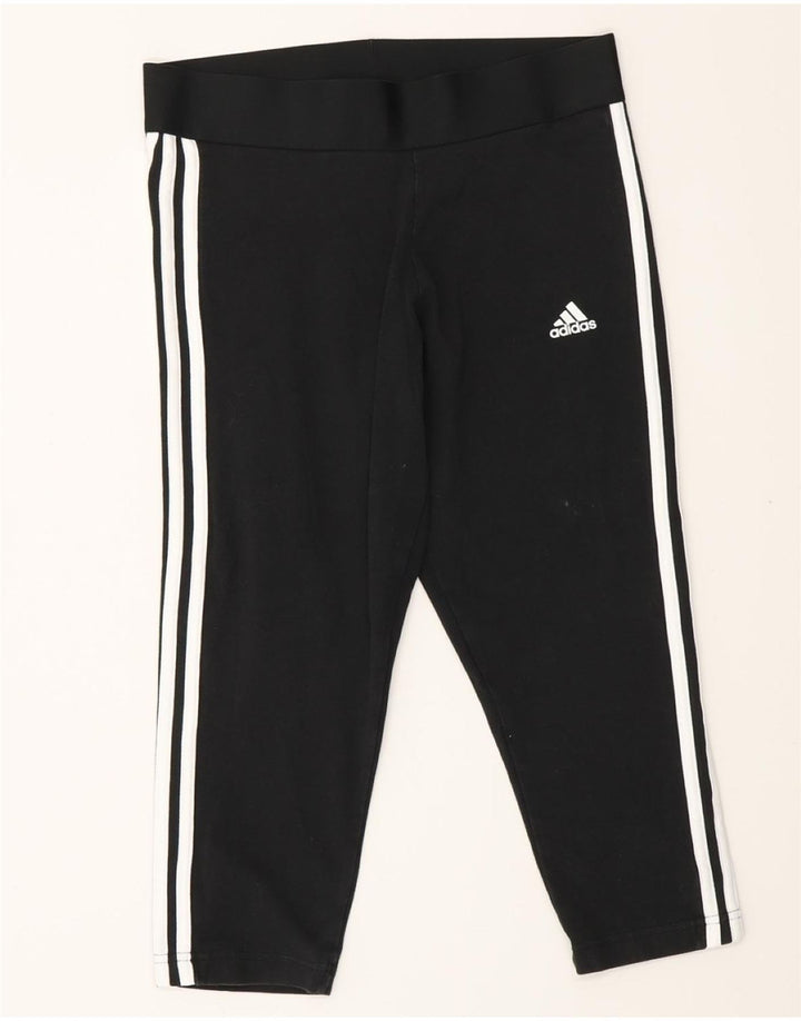 ADIDAS Leggings Capri pour femme UK 12/14 Noir moyen