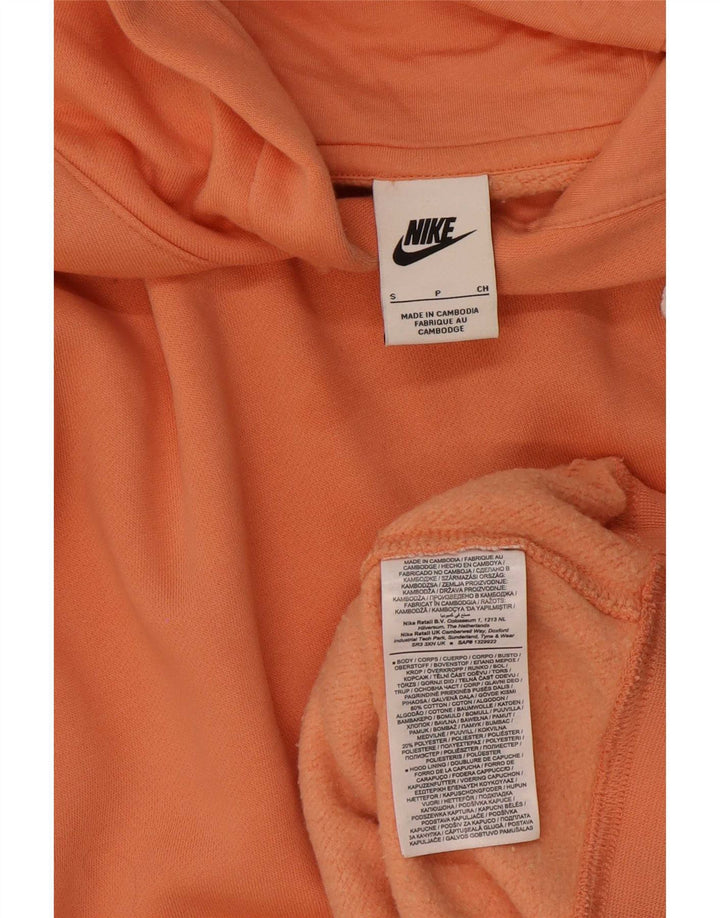 Nike Pull à capuche pour homme Petit coton orange