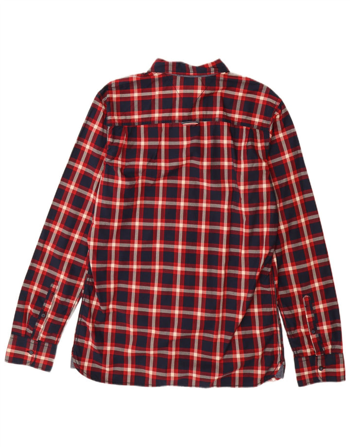Tommy Hilfiger Chemise Homme Grand Carreau Bleu Marine