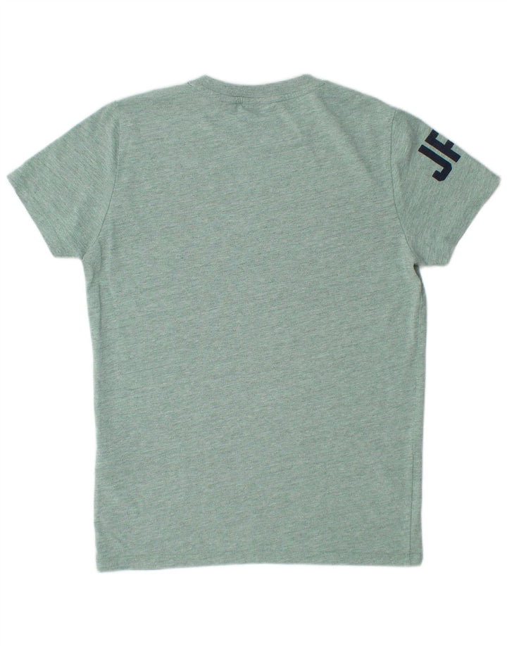 SUPERDRY T-Shirt Graphique Yokohama Homme Vert Moyen Moucheté Coton