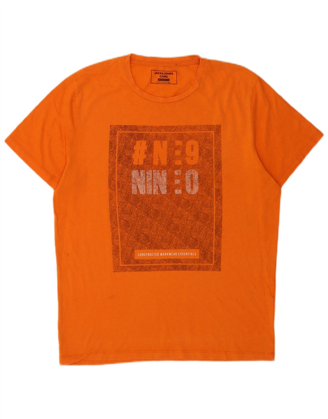 Jack & Jones T-shirt graphique coupe régulière pour homme, grand, orange