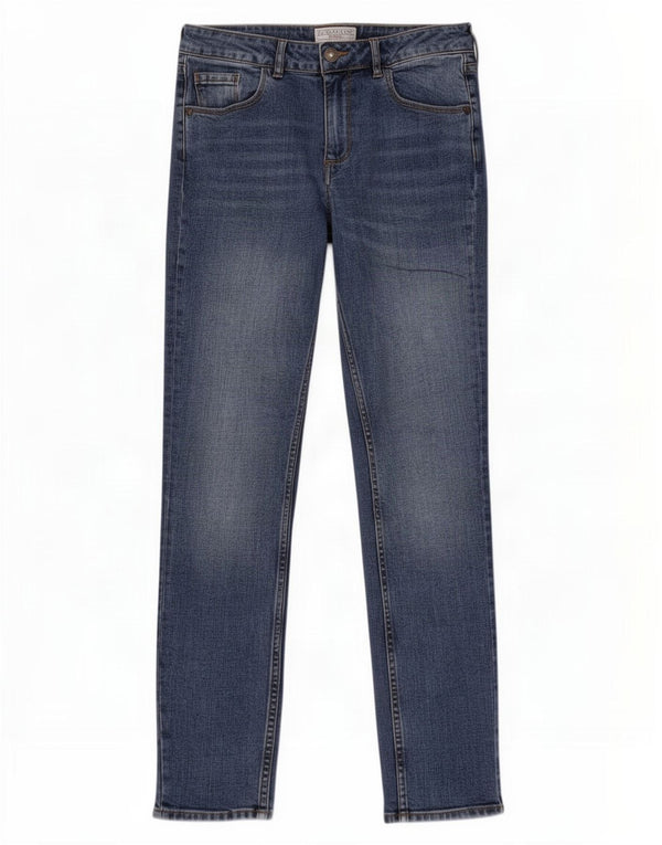 Fat Face Jeans Westbury Slim pour femme UK 8 Small W28 L27 Bleu Coton