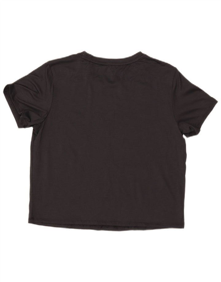 PUMA T-shirt court pour femme UK 14 Noir moyen