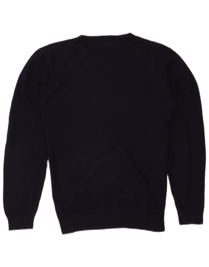 Zara Pull ras du cou pour homme, grand, bleu marine