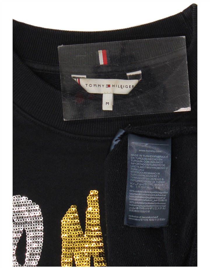 Tommy Hilfiger Sweat-shirt graphique pour femme UK 14 Bleu marine moyen